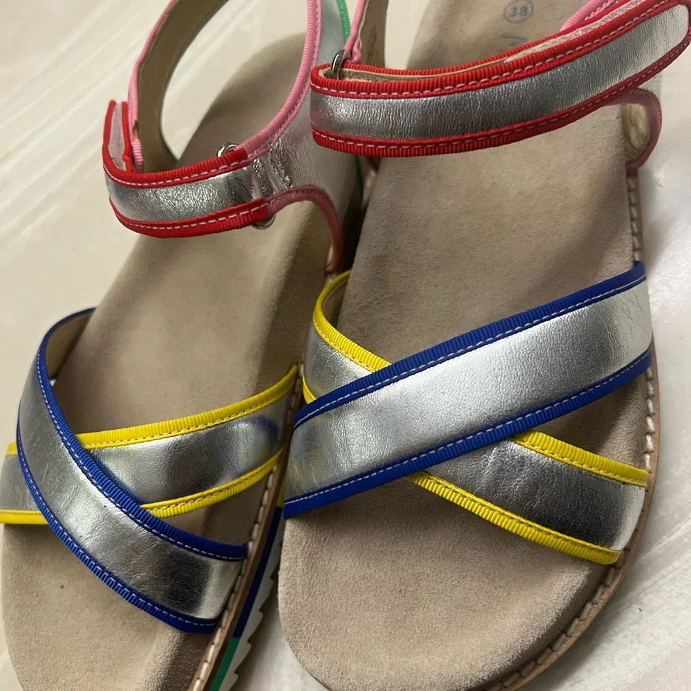 Mini Boden Colorblock Sandals - Picture 4 of 6